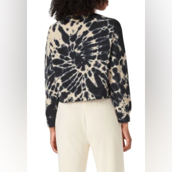Cupcakes & Cashmere Florrie Tie Dye Cropped Crewneck Sweatshirt - M - Picture 2 of 8